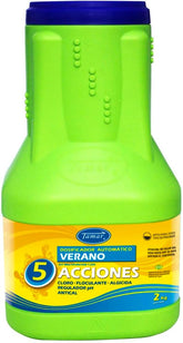 Tamar Chlorine Pill Dispenser, Automatic Summer Tablet Dispenser, Pool Treatment, Slow Dissolution, Biocidal Special Multiaction, 2 Kilos