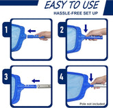 Heavy Duty Swimming Pool Leaf Skimmer Net شبك سطحي