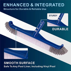 Pool Brush 17.5 Inch Wall Cleaning | فرشاة تنظيف جدران المسابح