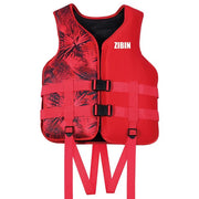 Life Jacket Safety Vest - Red Pattern, Size M - L