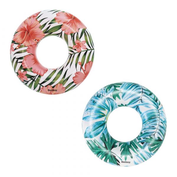 Bestway Tropical Palms Swim Ring 119Cm