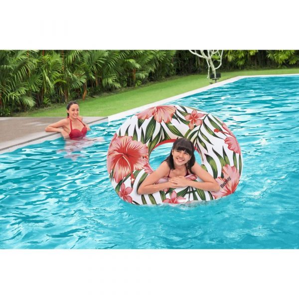 Bestway Tropical Palms Swim Ring 119Cm