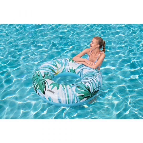 Bestway Tropical Palms Swim Ring 119Cm