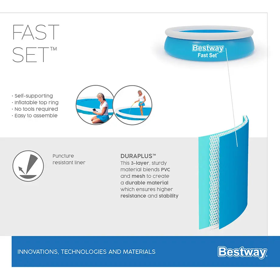 Bestway Fast Set Pool 183×51cm | مسبح دائري سريع التركيب