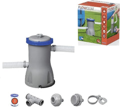 Bestway Filter Pump 58383 | مضخة فلتر كرتردج للمسابح 480 GPH