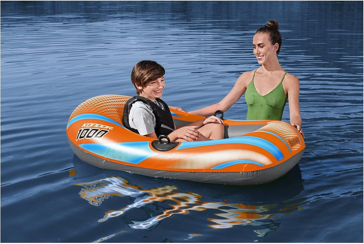 قارب أطفال هوائي Bestway Kondor 1000 مقاس 149 × 85 سم | Bestway Kondor 1000 Inflatable Raft