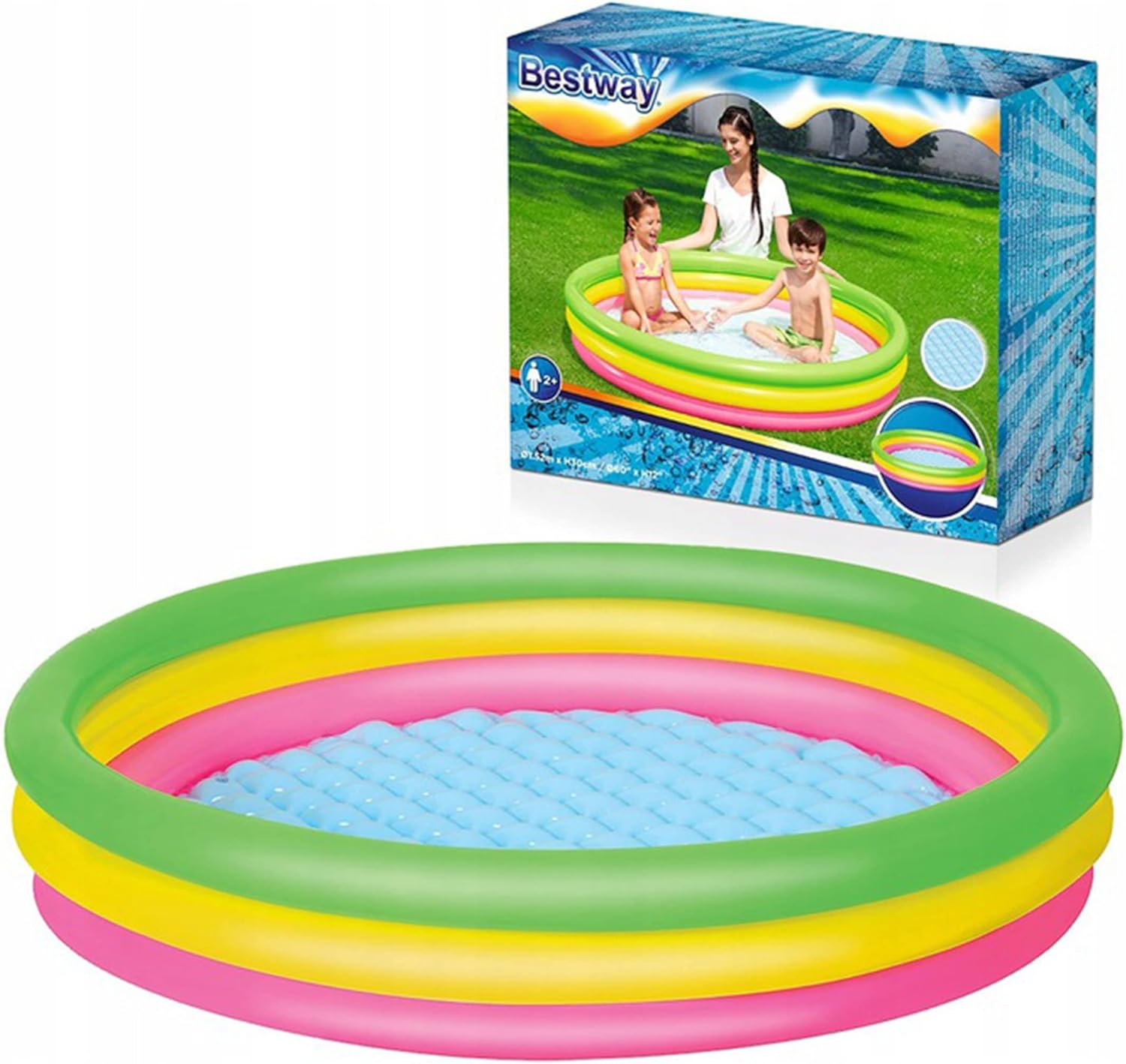 Bestway 51103 Kids Inflatable Pool | Round | 120cm | مسبح أطفال دائري