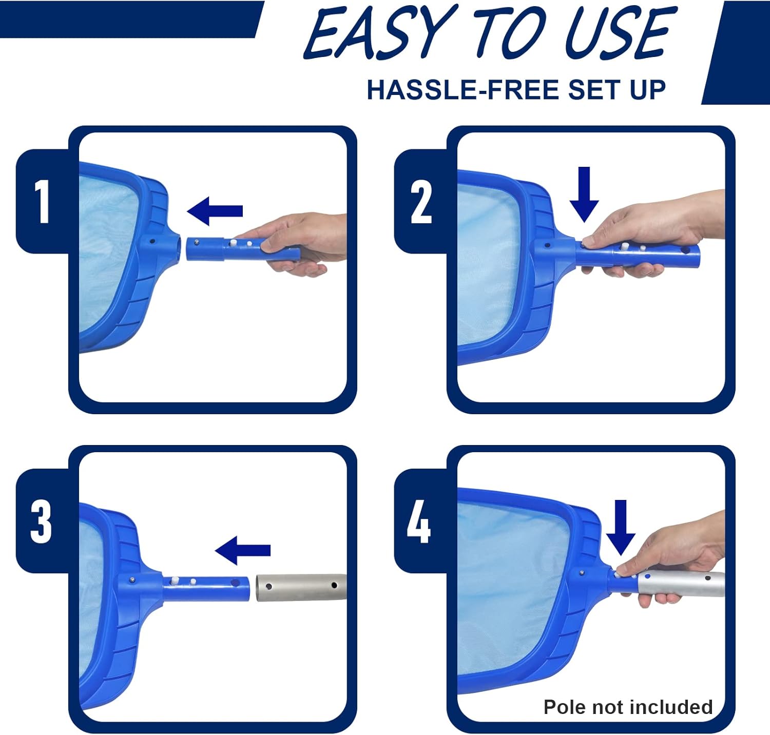 Heavy Duty Swimming Pool Leaf Skimmer Net شبك سطحي