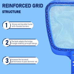 Heavy Duty Swimming Pool Leaf Skimmer Net شبك سطحي