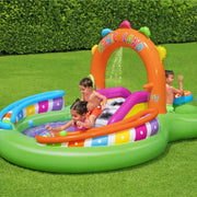 Bestway Sing ’N Splash Water Play Center مركز ألعاب مائي للأطفال – مع زحليقة