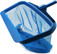 Pool Skimmer Net, Heavy Duty Leaf Rake Cleaning Tool, Fine Mesh Net Bag Catcher Blue شبك عميق