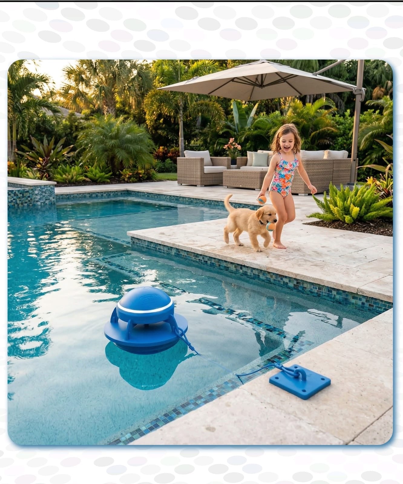 GoPool Smart Pool Safety Alarm S1 (Blue) | جهاز أمان المسبح الذكي – أزرق