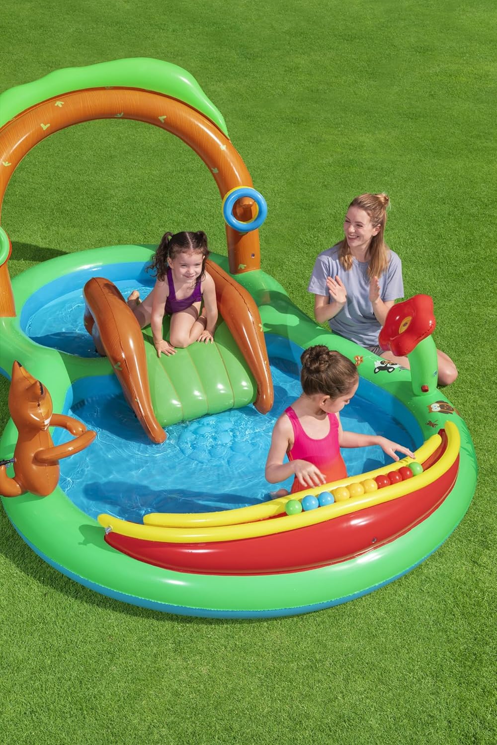 Bestway Friendly Woods Kids Play Pool with Slide العاب مائية للأطفال
