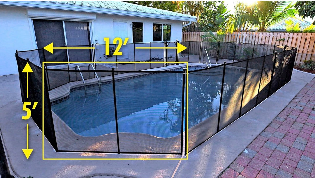 Pool Safety Fence DIY Kit 365X122 CM | سياج حماية المسابح