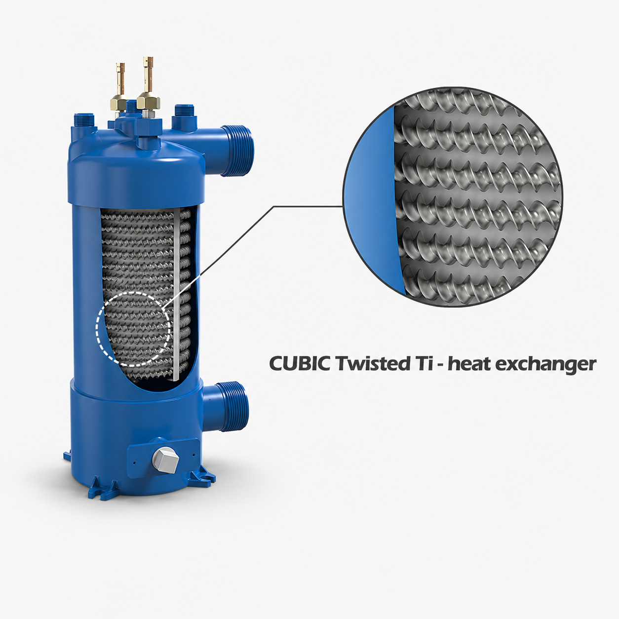 CUBIC Full Inverter Pool Heater with 7–37 kW Capacity