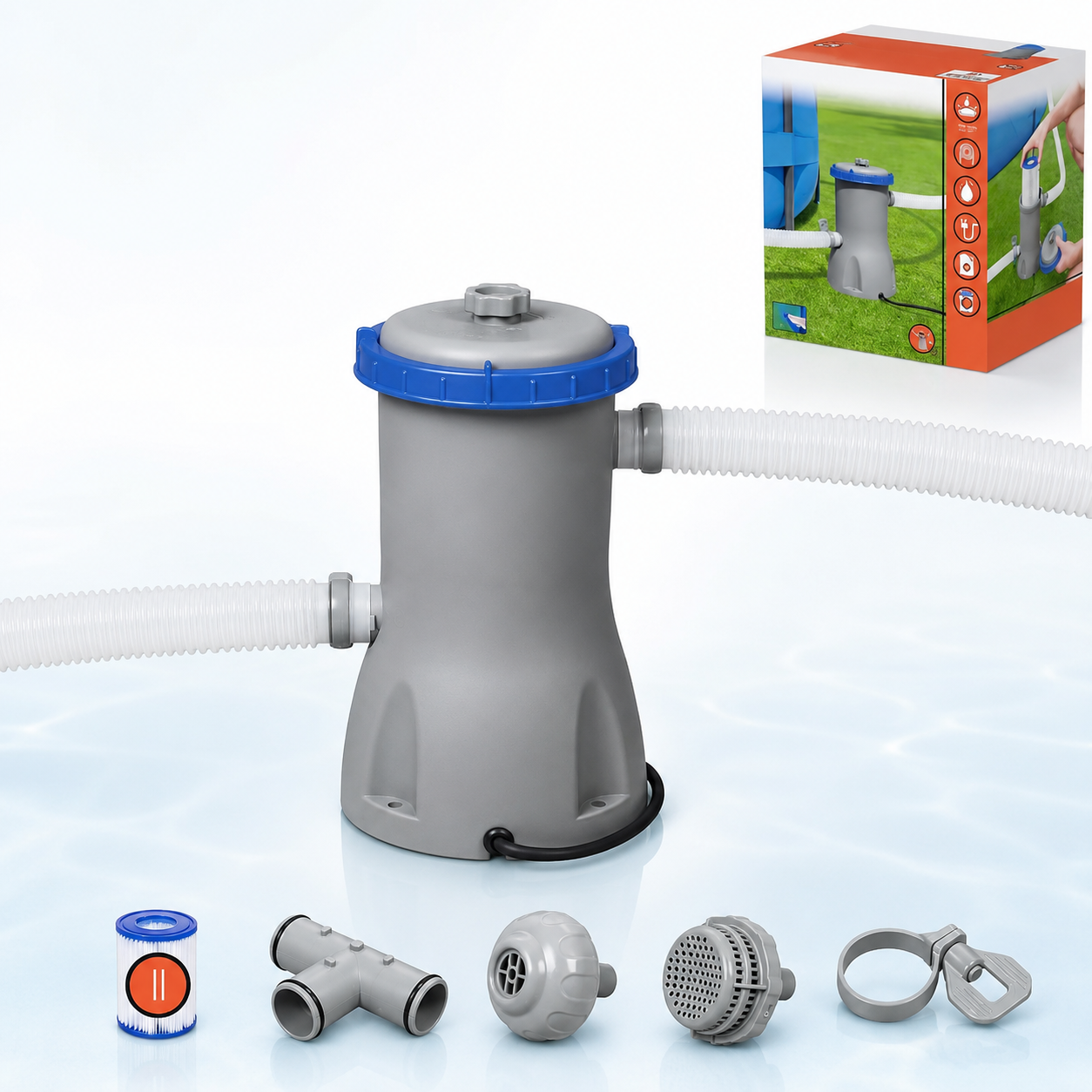 Bestway 58383 Cartridge Filter Pump for Pools 480 GPH