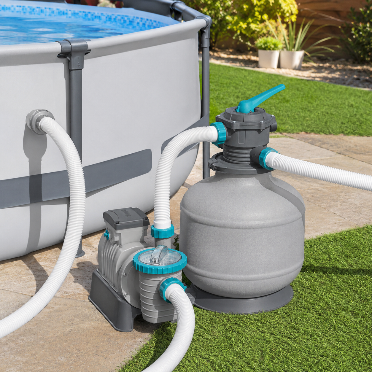 Bestway Flowclear Sand Filter for Pools 11355 Liter/Hour 3000 Gallon