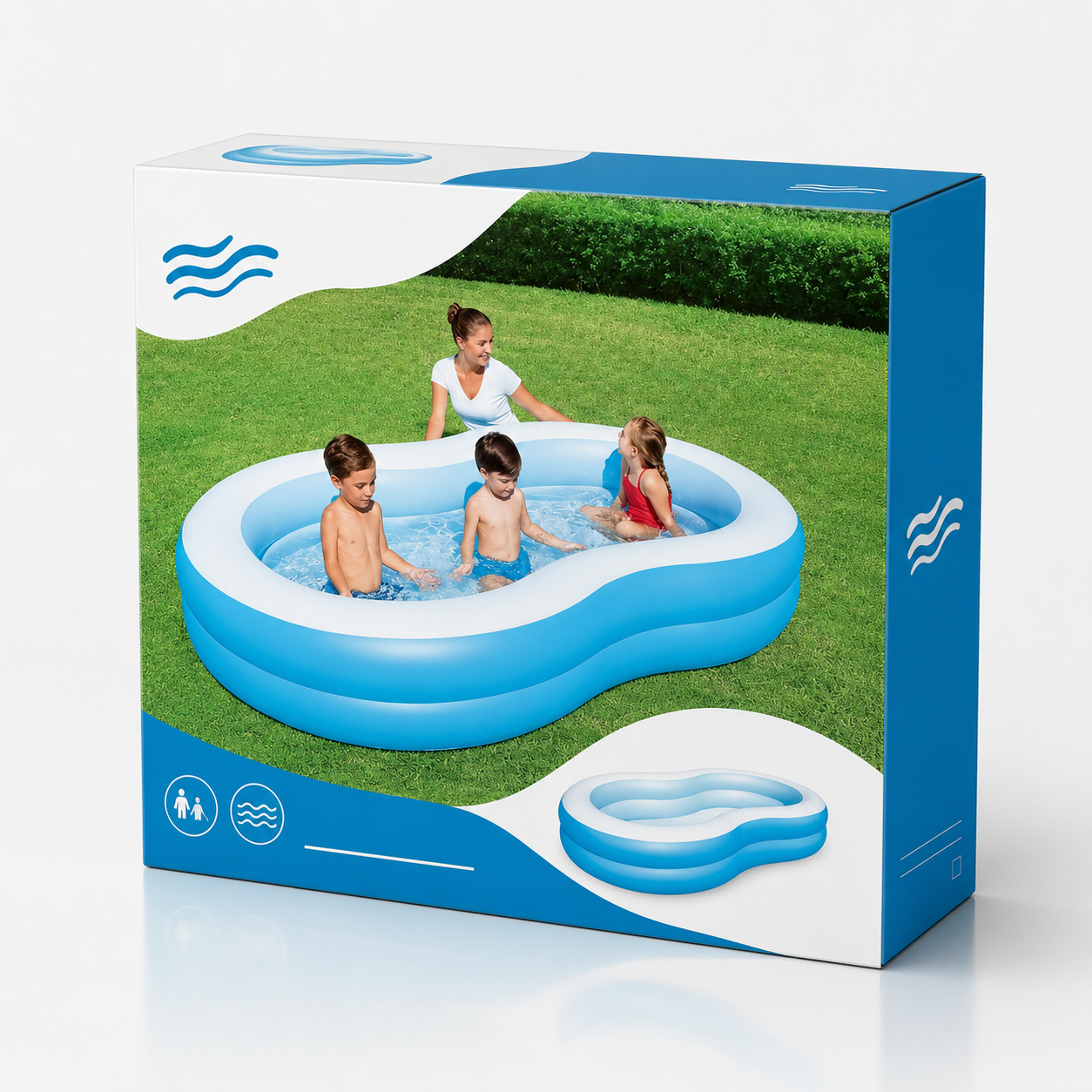 Bestway Big Lagoon Inflatable Family Pool 54117
