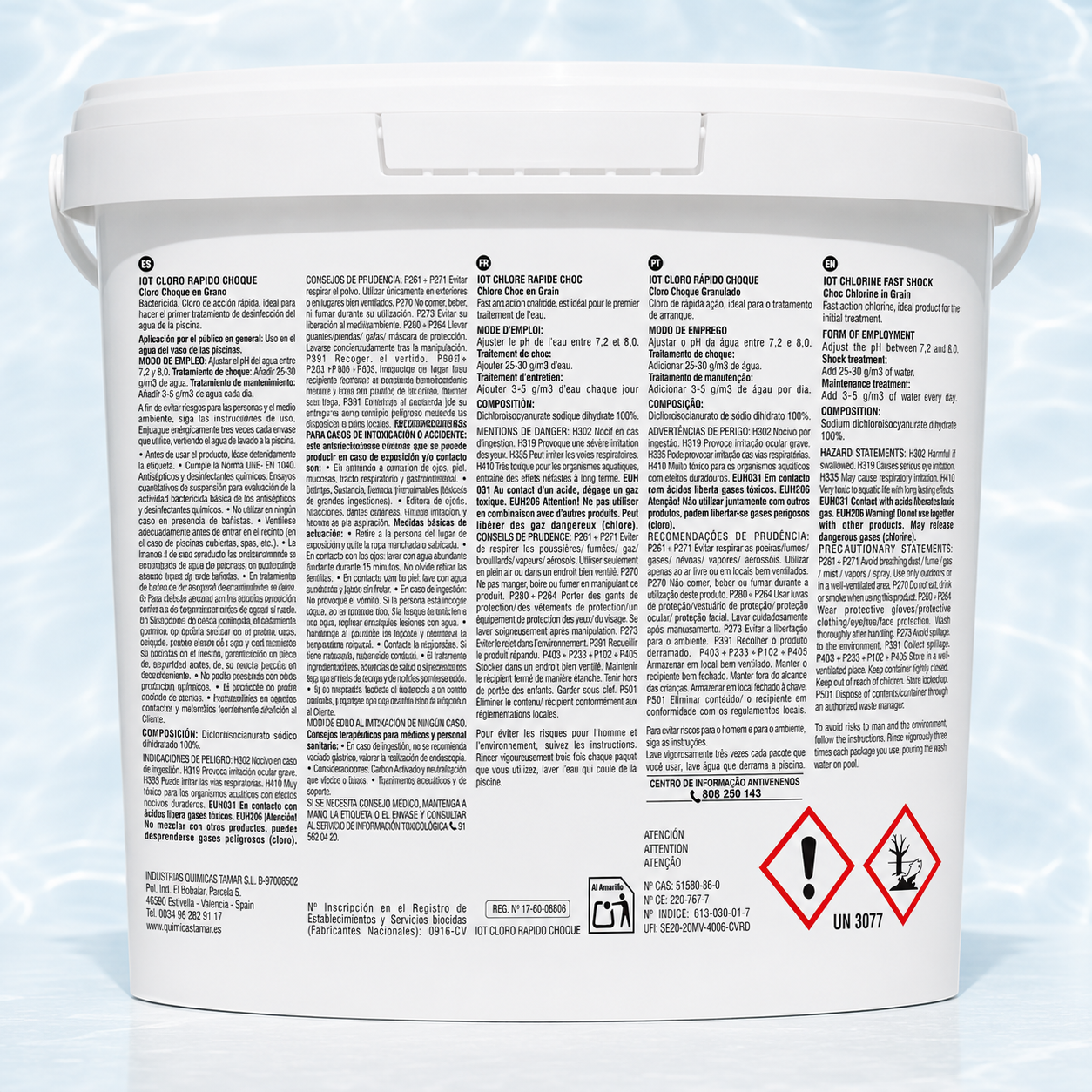 Fast-Acting Shock Chlorine for Pools