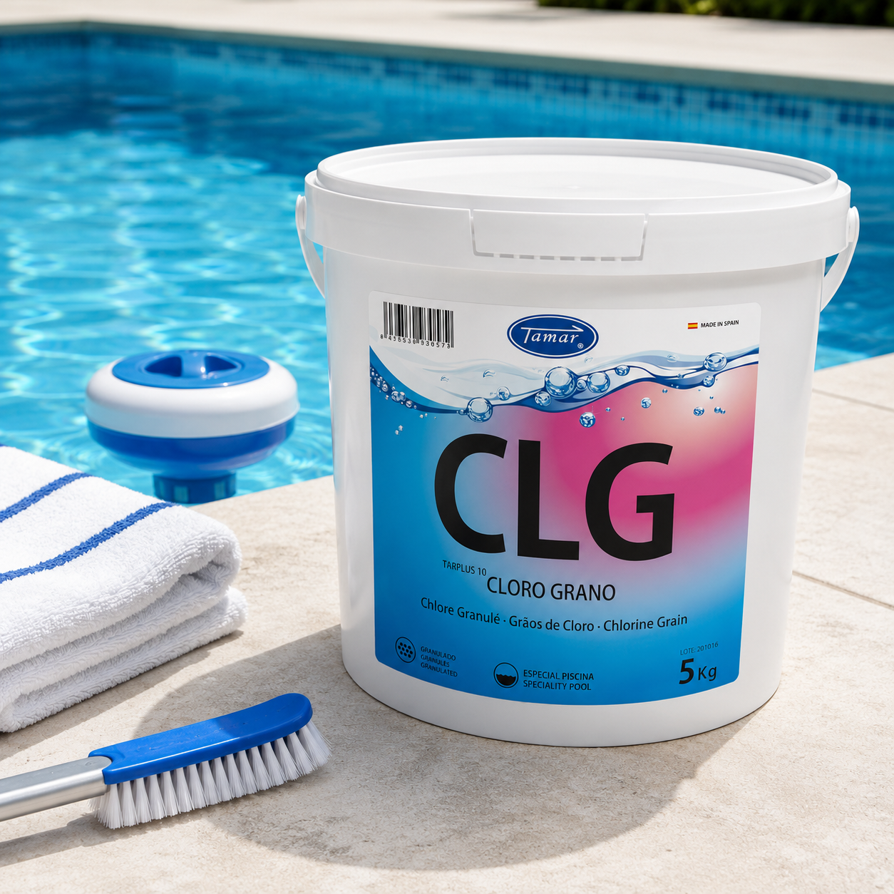 Slow-Dissolving Chlorine Granules for Pools