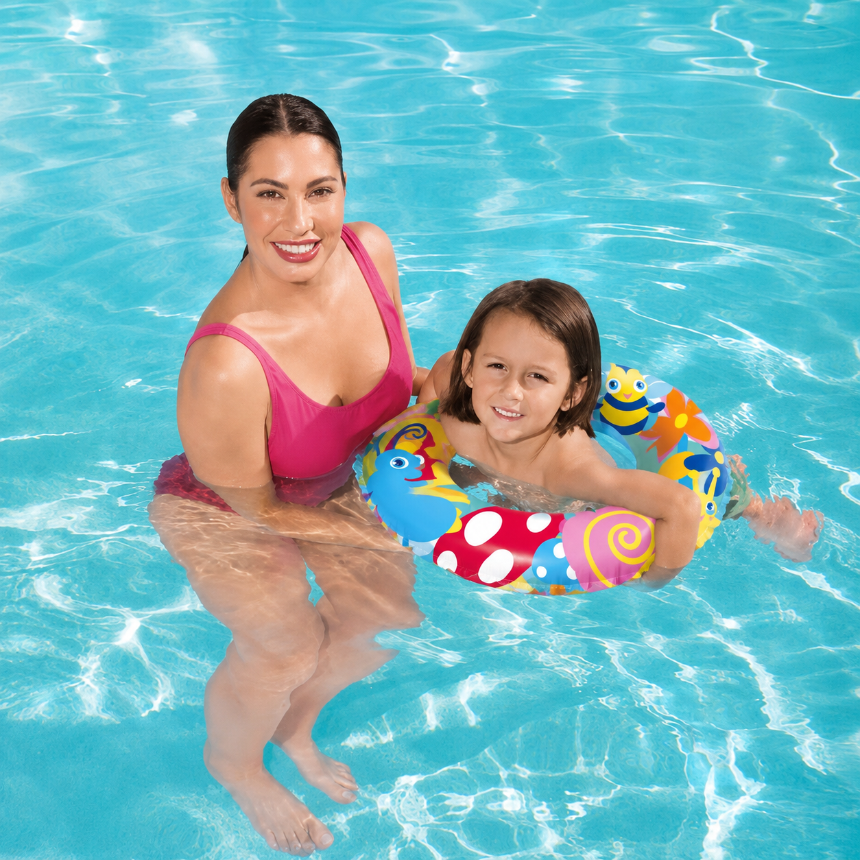 Bestway Sweet Creature Swim Ring for Kids Size 56 cm