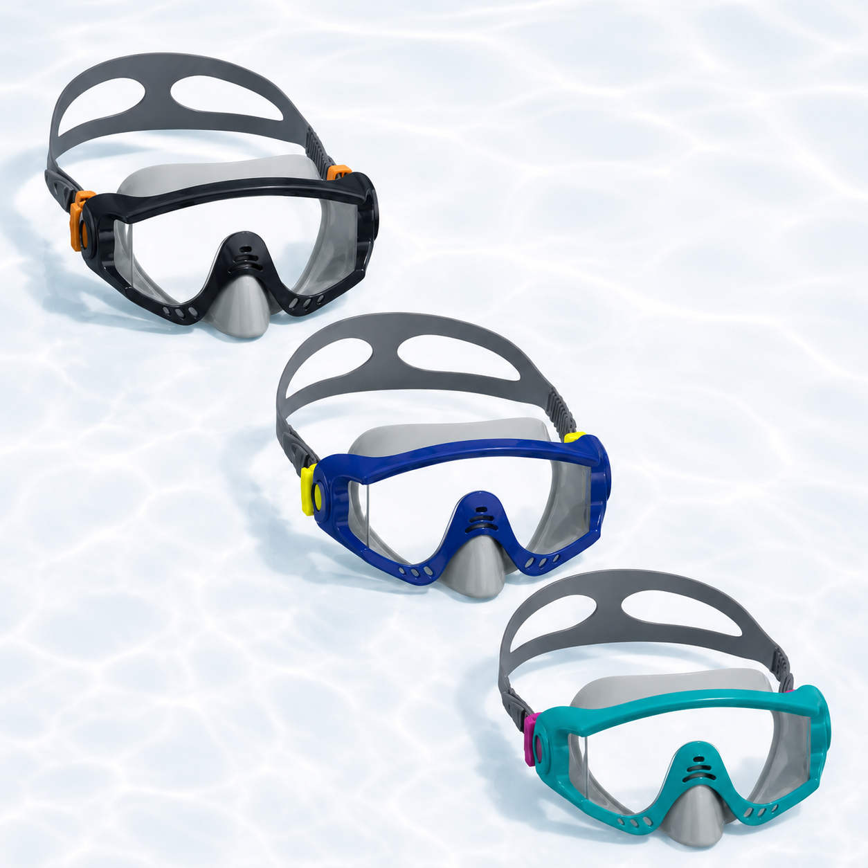 Bestway Wide Vision Swimming Mask for Adults Age 14+