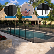 DIY Kit Pool Safety Fence Size 365×122 cm