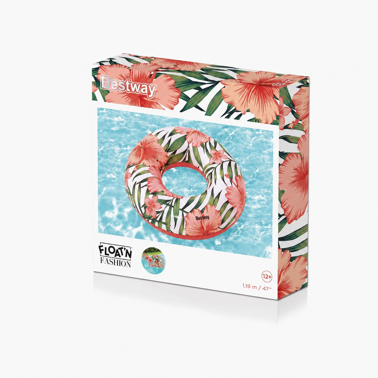 Bestway Tropical Palms Swim Ring 119 cm