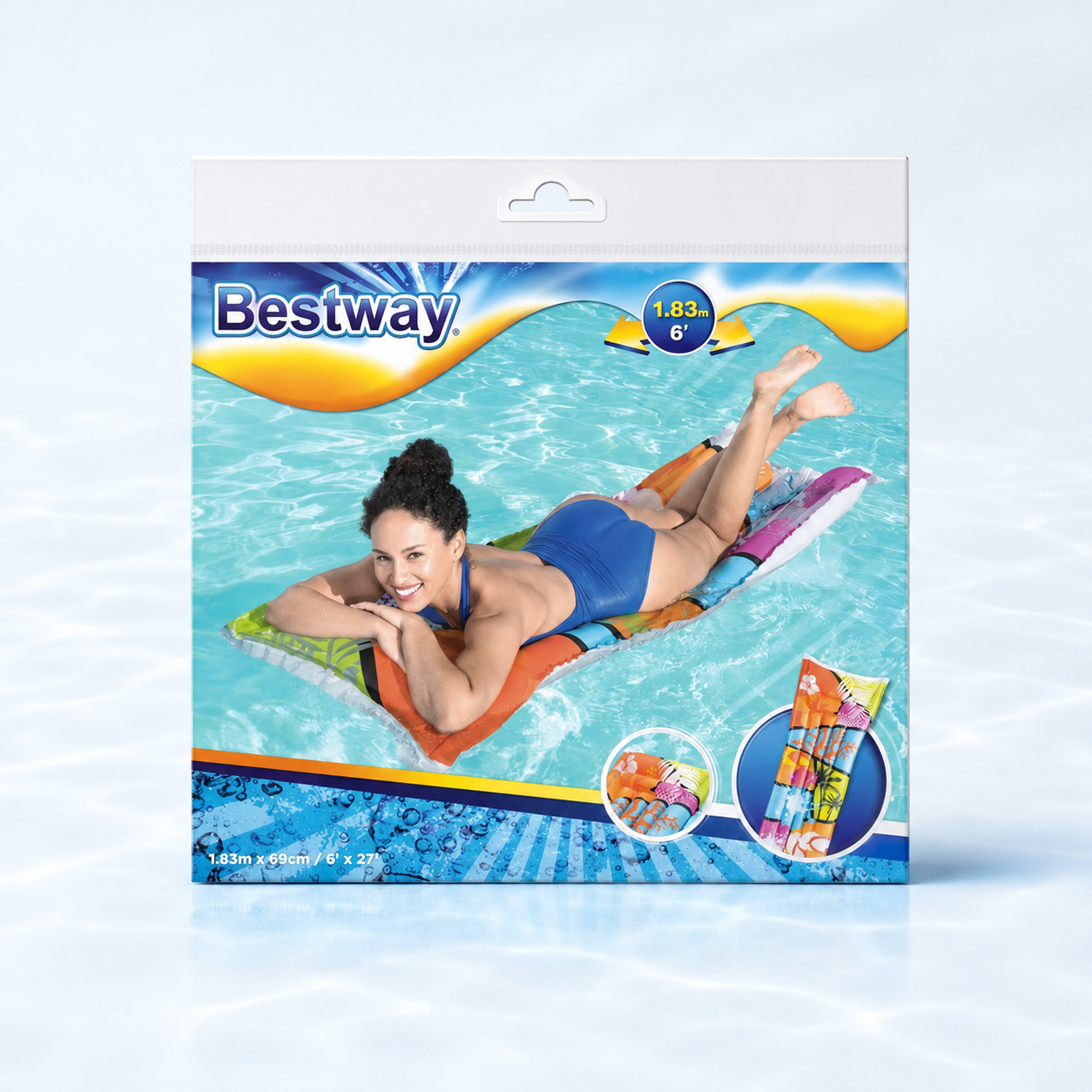 Bestway Inflatable Swimming Mattress 183×69 cm