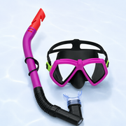 BESTWAY Dominator Mask & Snorkel Set Pink/Black (#24070) | Mask and Snorkel Set