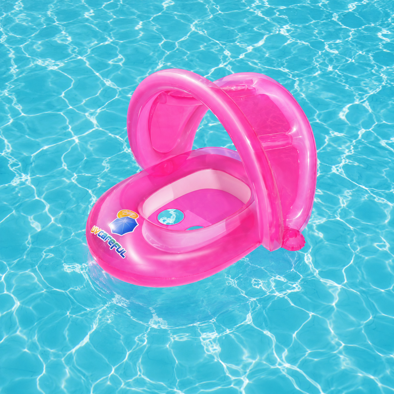 Bestway UV Careful Baby Pool Float 80×85cm (#34091) | Baby Float with Sun Protection Canopy 80×85 cm