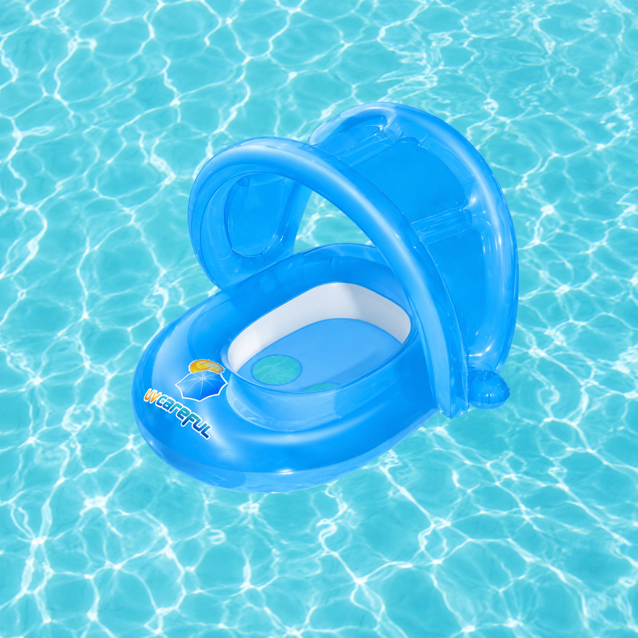Bestway UV Careful Baby Pool Float 80×85cm (#34091) | Baby Float with Sun Protection Canopy 80×85 cm