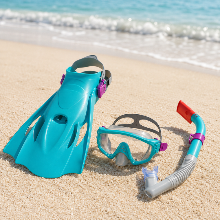 Bestway Pro Snorkel Set 14+ | Complete Diving Set (Mask + Tube + Fins)
