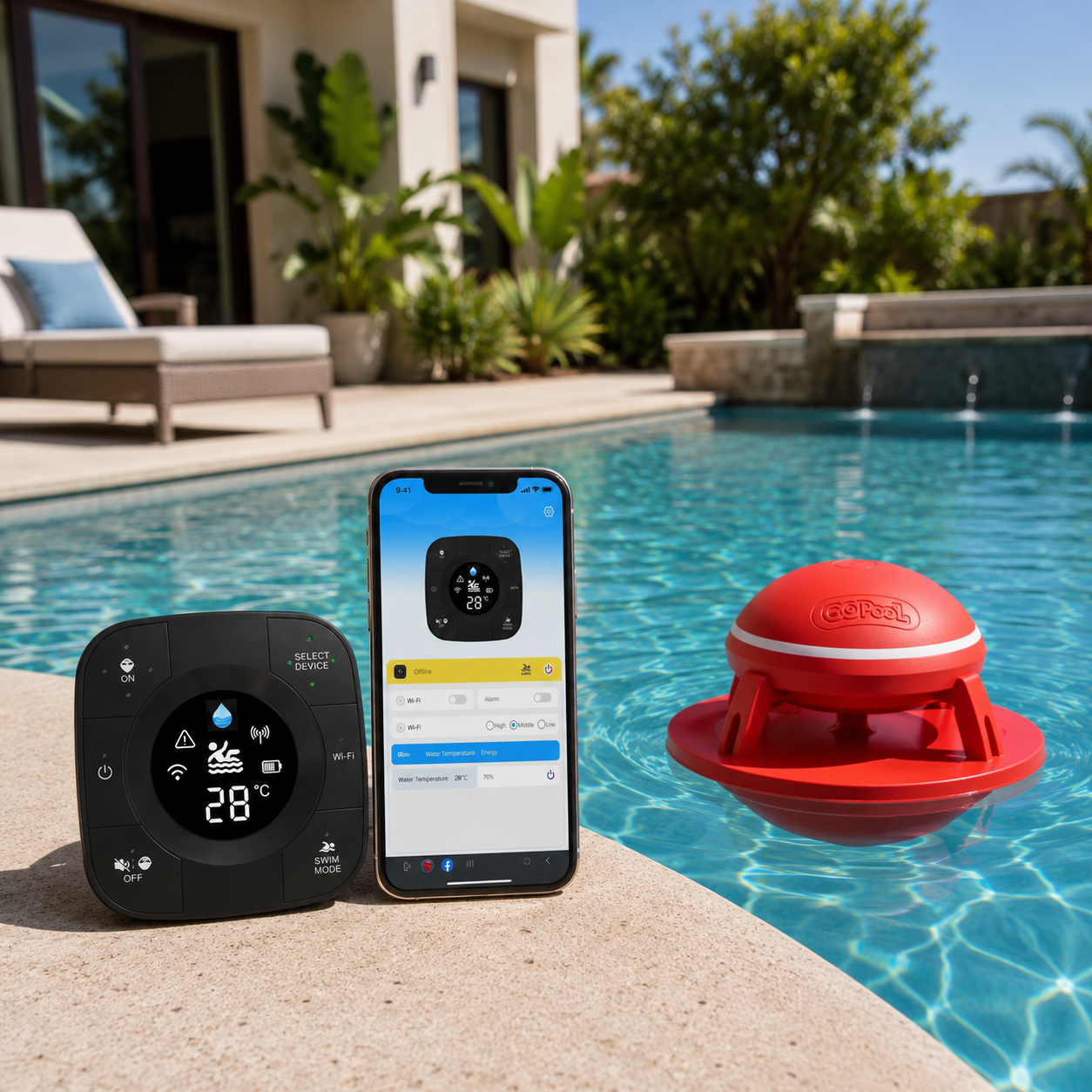 GoPool Smart Pool Safety System with Internal Control Unit
