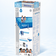 Bestway Steel Pro Family Pool Above Ground 3×2 Meter with Filter Pump