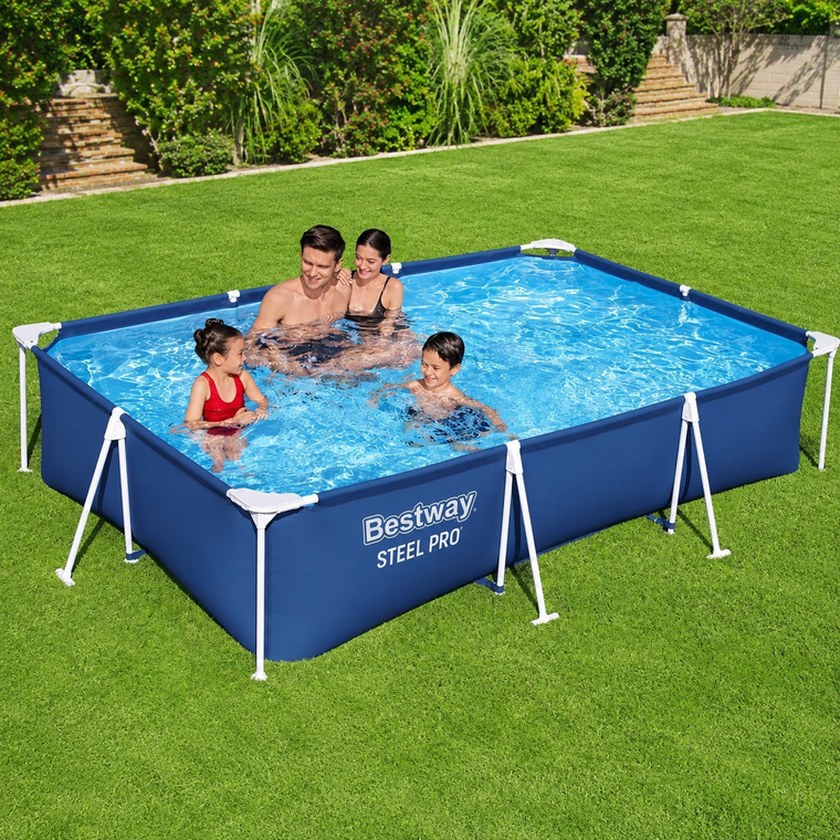 Bestway Steel Pro Family Pool Above Ground 3×2 Meter with Filter Pump