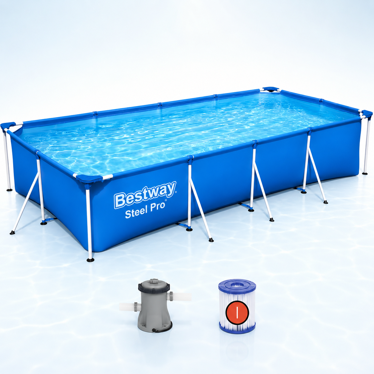 Bestway Steel Pro Pool Above Ground 4×2 Meter with Filter
