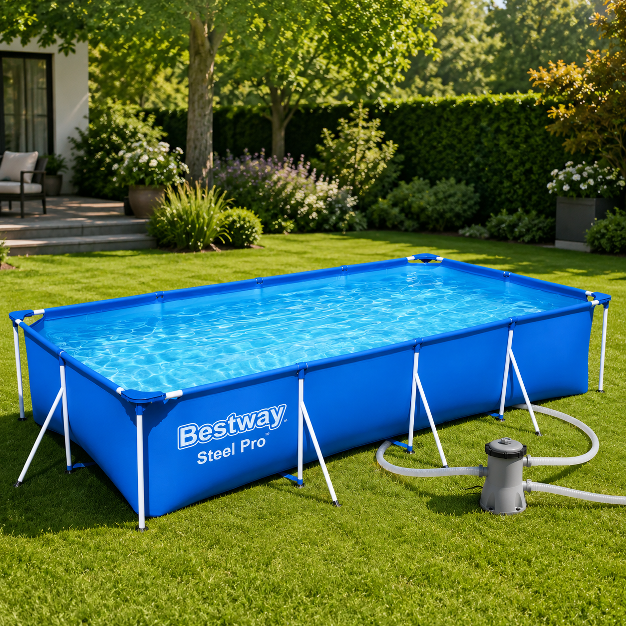 Bestway Steel Pro Pool Above Ground 4×2 Meter with Filter