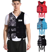 Life Jacket Safety Vest - Red Pattern, Size M - L