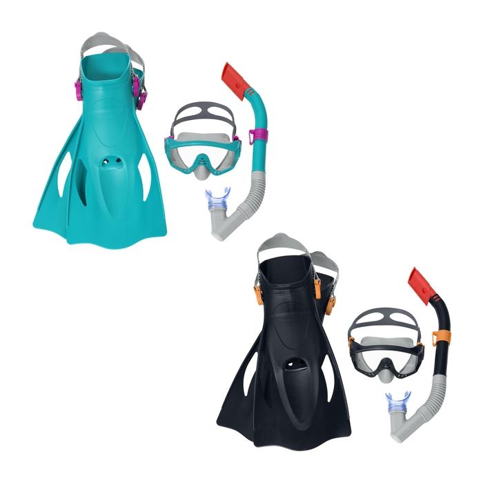 Bestway Pro Snorkel Set 14+ | طقم غوص كامل (ماسك + أنبوب + زعانف)