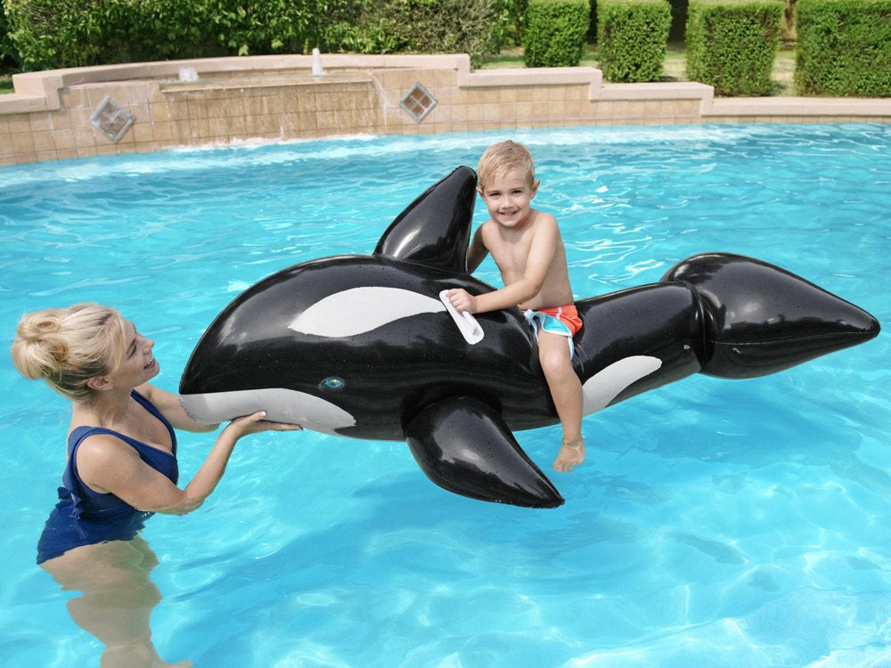 عوامة أوركا قابلة للركوب للأطفال 203 × 102 سم | Bestway Inflatable Orca Ride-On